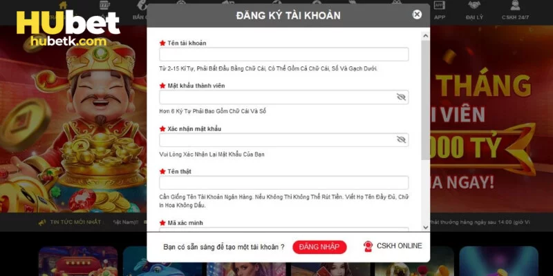 Giao diện trang chủ HUBET với cách đăng ký dễ dàng Giao diện trang chủ HUBET với cách đăng ký dễ dàng