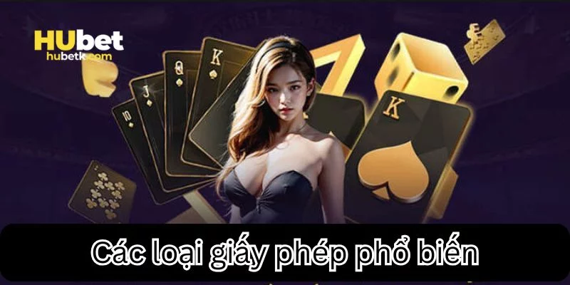 Những giấy phép phổ biến Những giấy phép phổ biến